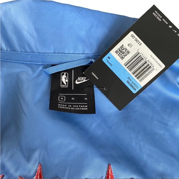 Nike Womens NBA Chicago Bulls City Edition Courtside Blue Full-Zip Jacket M NWT - Picture 10 of 16